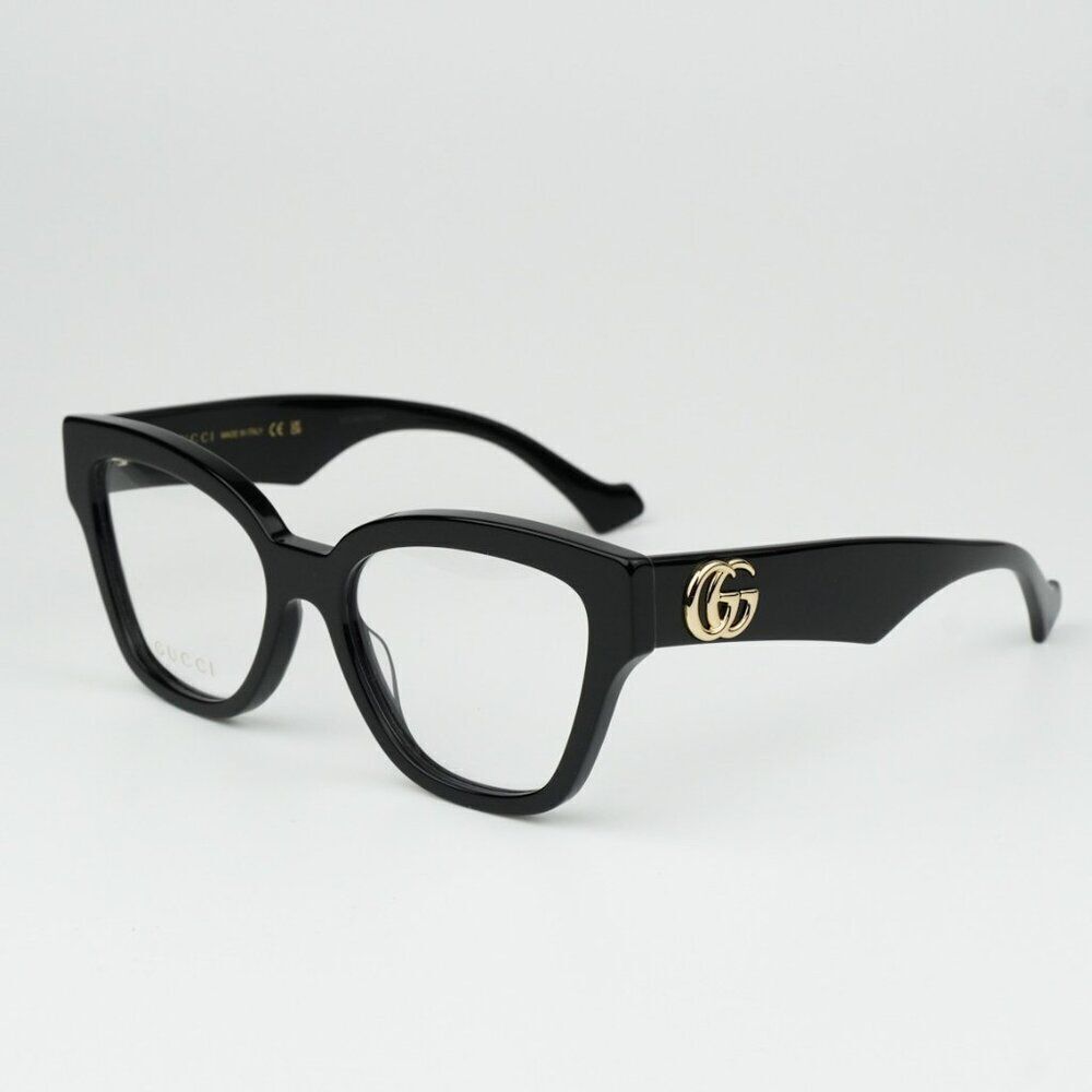 NEW Gucci GG1424O 005 Black Cat Eye Women Eyeglasses GG 1424O
